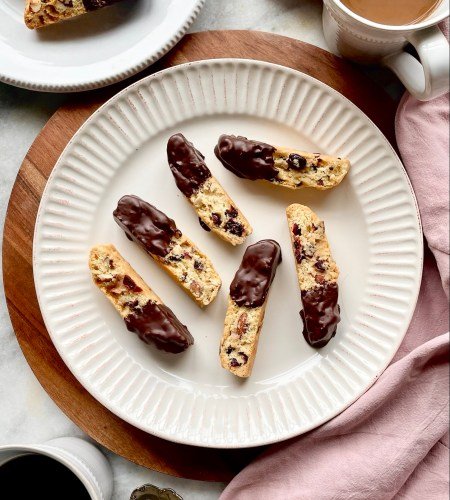 Chocolate Cranberry Almond Biscotti