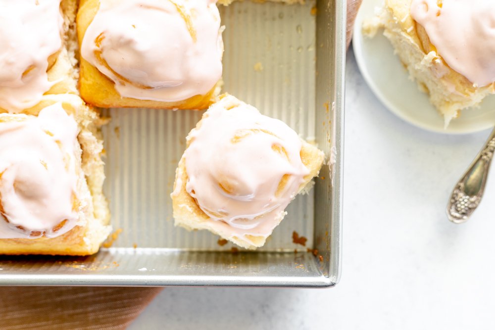 Strawberry Sweet Rolls by The Nostalgic Crumb