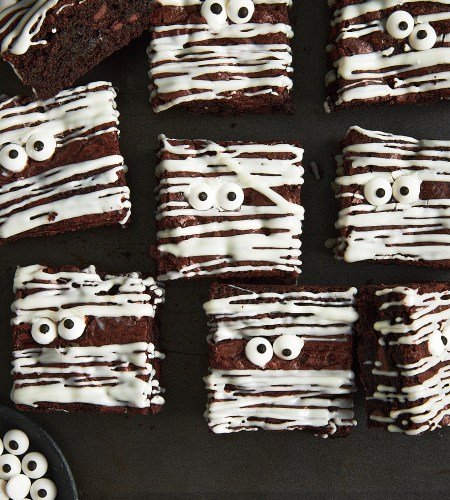 Halloween Mummy Brownies