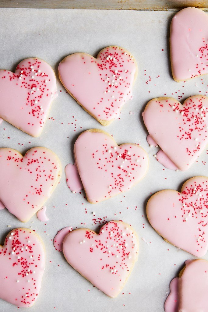 Iced Valentine's Day Sugar Cookies by The Nostalgic Crumb